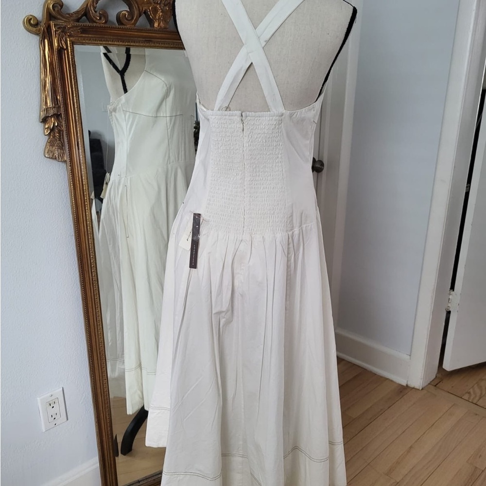 NWT Anthropologie Kenzie Dress Size Small Drop Waist Easy Breezy Coastal - Picture 5 of 7